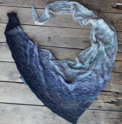 Koigu Grevillea Shawl by Ambah O'Brien / Koigu Kit