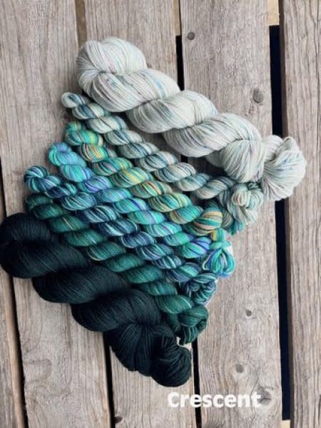 Koigu This or That Wrap or Shawl OR Ocean Moon  Shawl Kit by Ambah O'Brien / Koigu