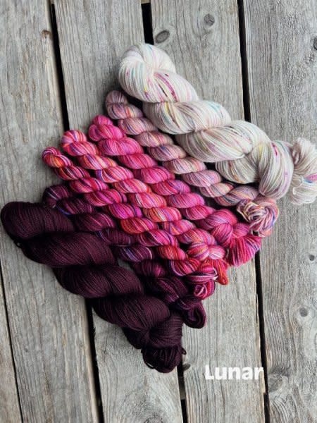 Koigu This or That Wrap or Shawl OR Ocean Moon  Shawl Kit by Ambah O'Brien / Koigu