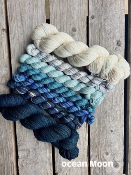 Koigu This or That Wrap or Shawl OR Ocean Moon  Shawl Kit by Ambah O'Brien / Koigu