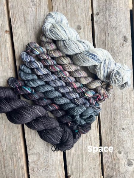 Koigu This or That Wrap or Shawl OR Ocean Moon  Shawl Kit by Ambah O'Brien / Koigu