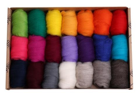 Ashford Ashford Fibre Sample Pack 2 - Corriedale Bright