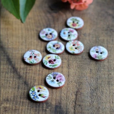 NNK Press Wildflower Ceramic Buttons