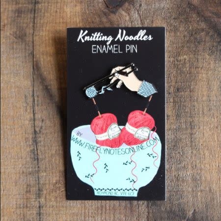 Firefly Notes Firefly Notes Knitting Noodles Enamel Pin