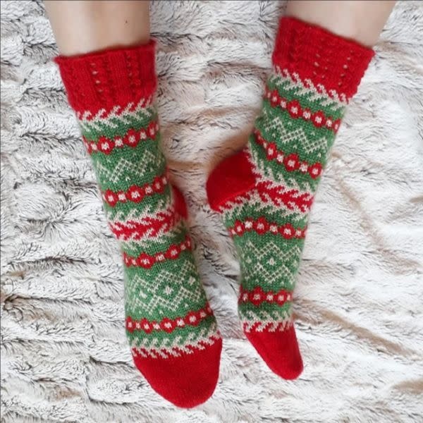 Ravelry Patterns Jaana’s Christmas Socks