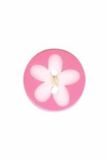 ELAN Novelty 2-Hole Button - 952539D Pink Flower