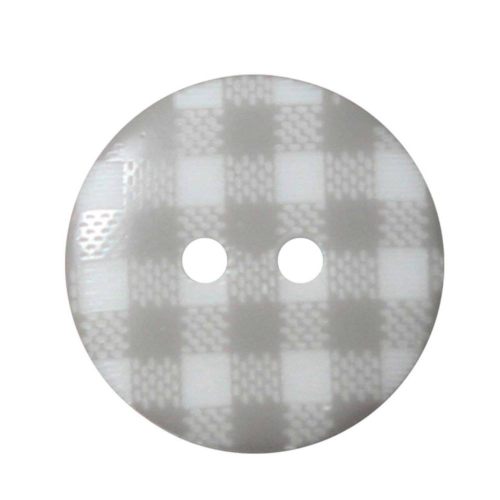 Cirque CIRQUE Novelty 2-Hole Button - 20mm (3/4") - Plaid