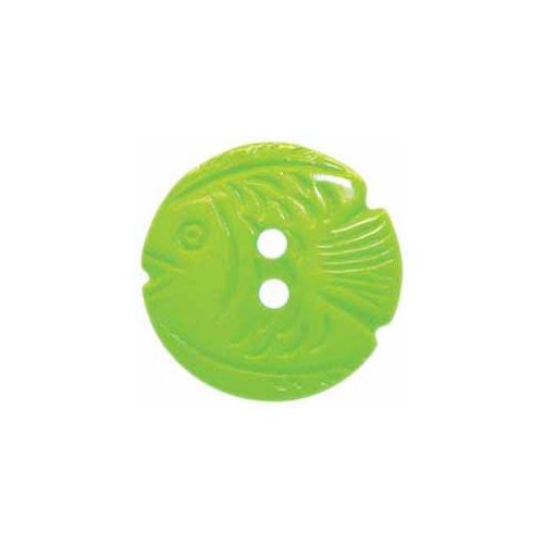 Cirque CIRQUE Novelty 2-Hole Button - 22mm (7/8") - Fish
