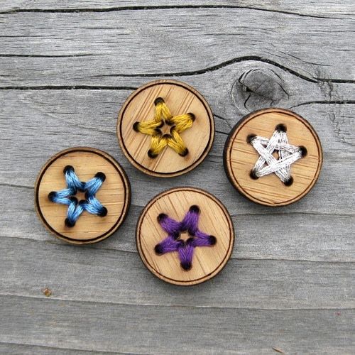 Katrinkles Katrinkles Star  Stitchable Buttons