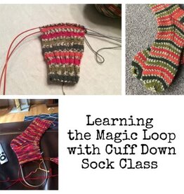 Cuff Down Magic Loop Sock Class - Apr-May 2024