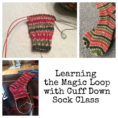 Cuff Down Magic Loop Sock Class - Apr-May 2024