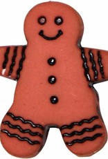 ELAN 952710JB - 18mm - Gingerbread Man Shank Button