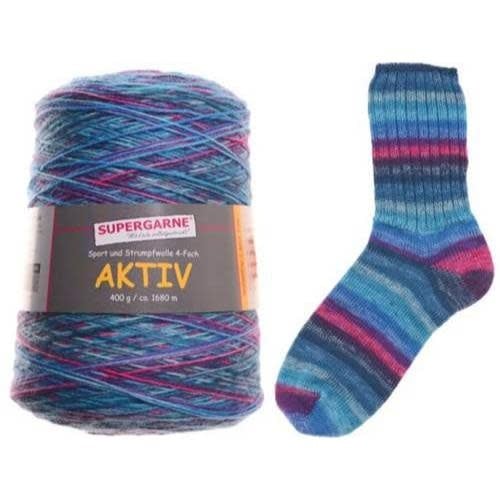 Supergarne Aktiv 4 Ply 400 g Cone