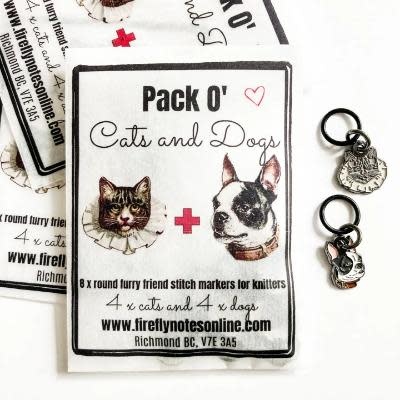 Firefly Notes Firefly Notes Stitch Markers Dogs and Cats