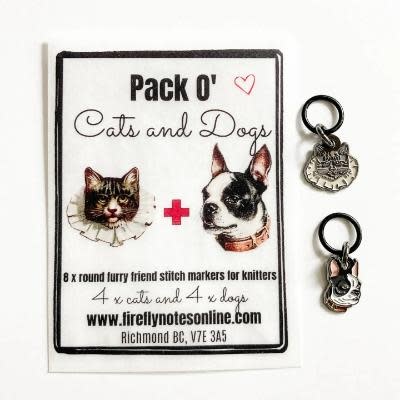 Firefly Notes Firefly Notes Stitch Markers Dogs and Cats