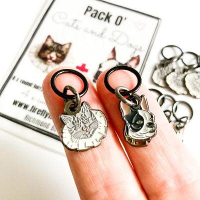 Firefly Notes Firefly Notes Stitch Markers Dogs and Cats