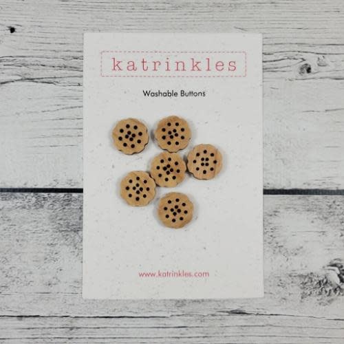 Katrinkles Katrinkles Flower  Stitchable Buttons - 3/4"