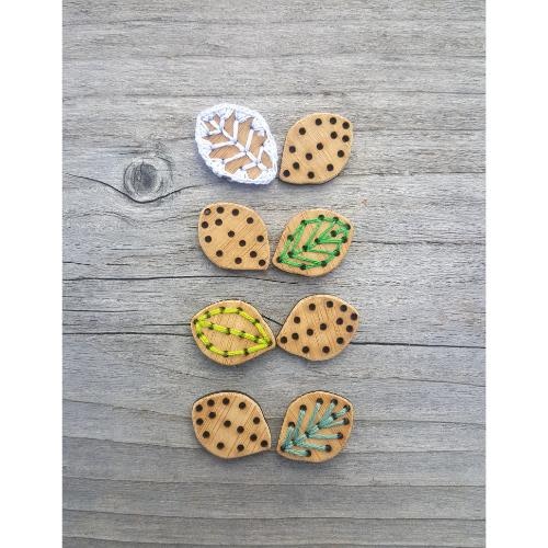 Katrinkles Katrinkles Leaf Stitchable Buttons