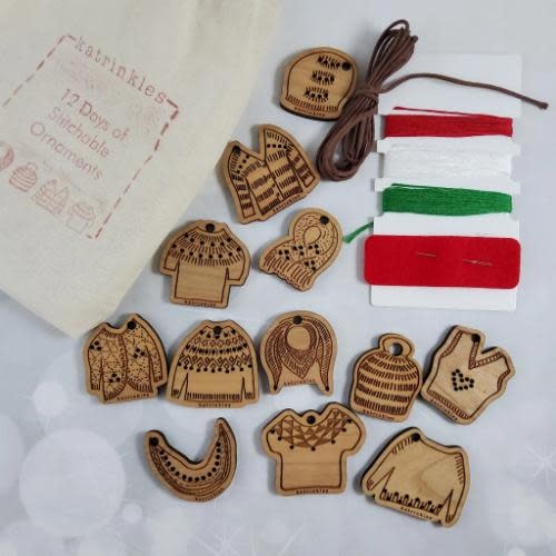 Katrinkles Katrinkles 12 Days of Stitchable Ornaments Kit