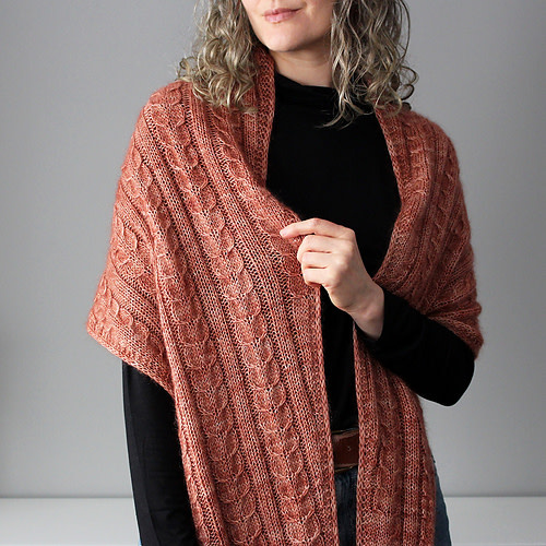 Ravelry Patterns Old Rose Wrap by Lisa Hannes Ravelry Pattern