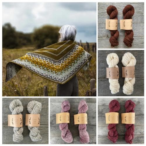 Lichen and Lace Artus Shawl Kit