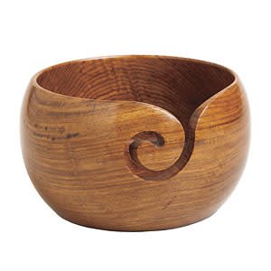 Rosewood Yarn Bowl