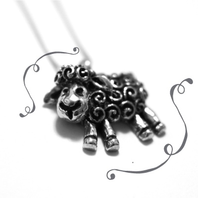 Furls Cassie: Stunning Pewter Lamb Pendant