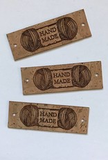 LeatherGoodsCo Cork Leather labels - "Handmade"