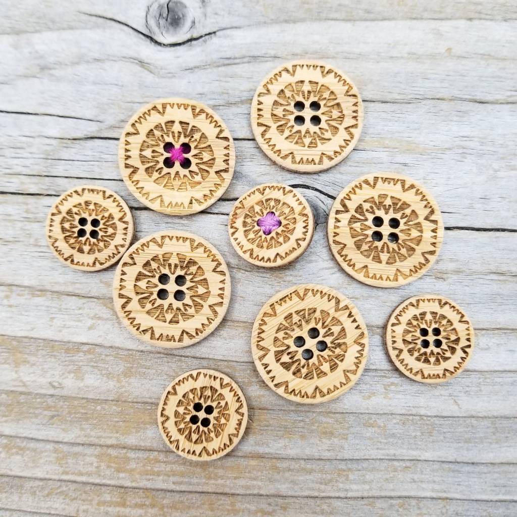 Katrinkles Katrinkles Kaleidoscope  Stitchable Buttons