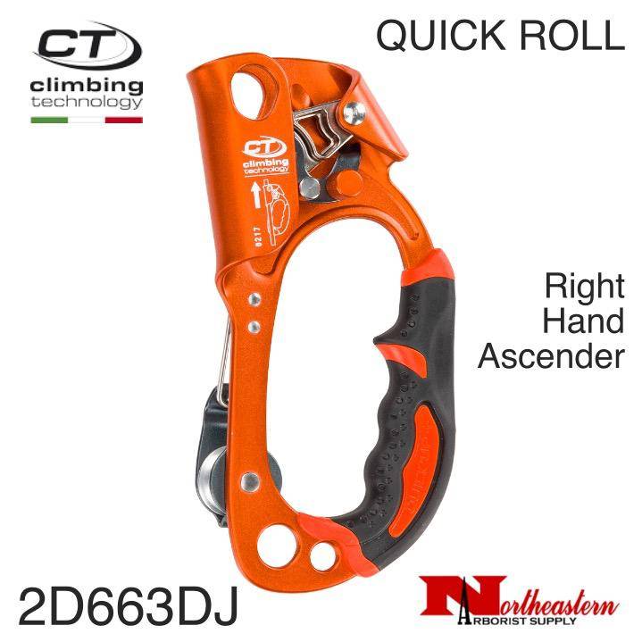 QUICK ROLL, Right Hand Ascender Orange, 300lbs Max. Load Northeastern
