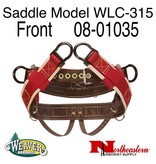 Weaver Saddle WLC-315 Wide Back with 1" Heavy-Duty Coated Webbing Leg Straps