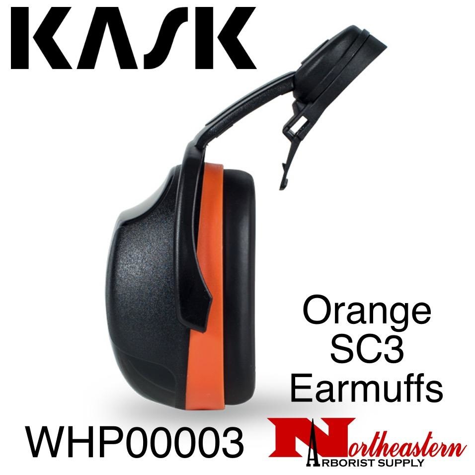 KASK Orange SC3 Earmuffs for Extremely Noisy Environments