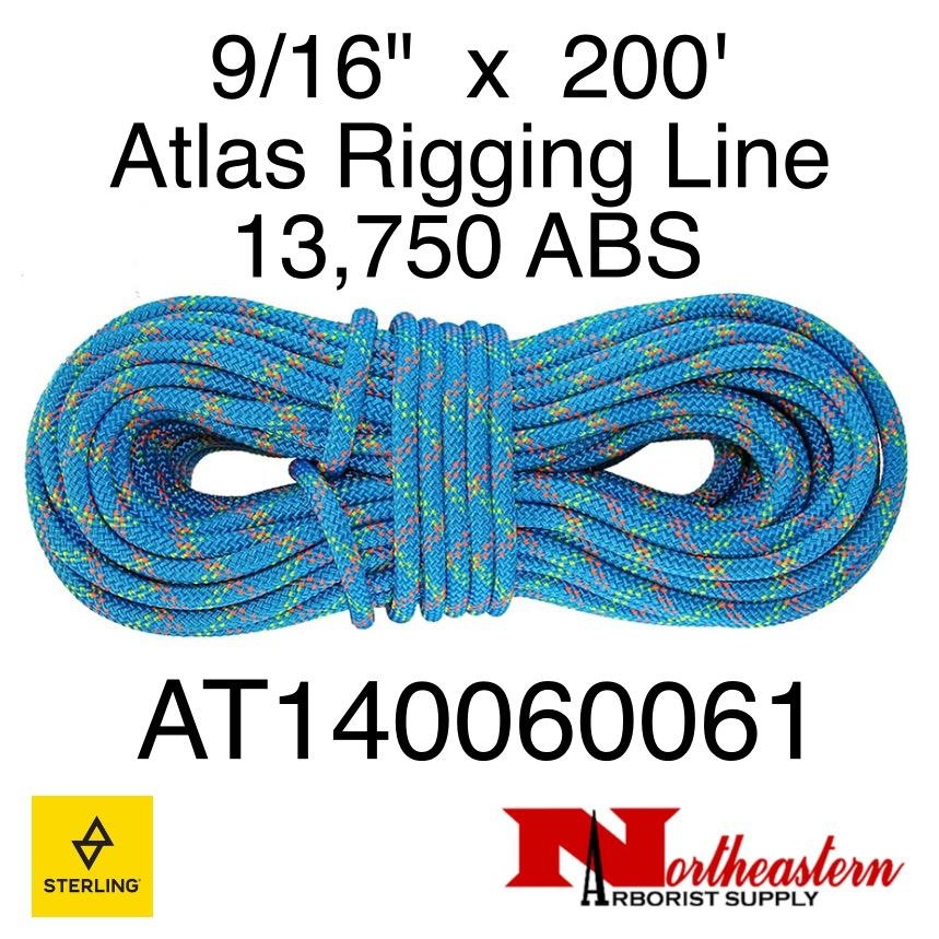 Sterling 9/16" Atlas Rigging Line Blue 13,750lbs ABS