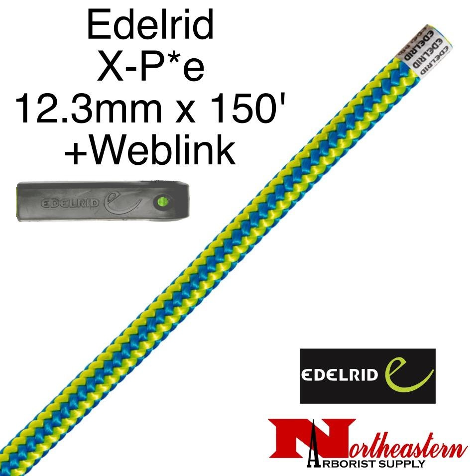 Edelrid X P E 12 3mm X 150 With Weblink Timber Blue Northeastern Arborist Supply