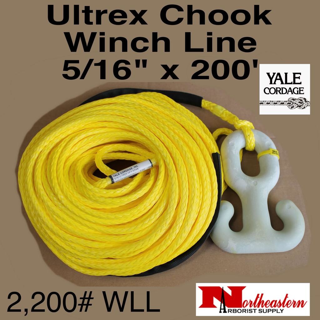 Yale Cordage Ultrex Chook Winch Line 5/16" x 200' - 2,200 WLL