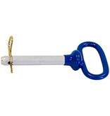 Buyers HITCH PIN, Poly-Coated Handle, powder-coated steel shank, 5/8" x 4"