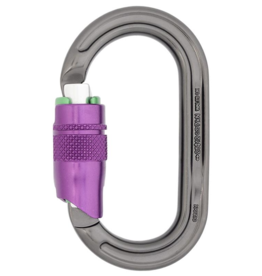 DMM Carabiner, Ultra O Duralock, 25Kn Titanium/Purple Color
