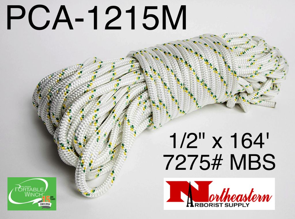 PORTABLE WINCH CO. Winch Rope 1/2" X 164' (7275# MBS)
