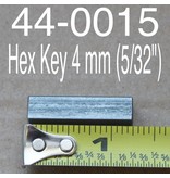 PORTABLE WINCH CO. Hex Key 4 mm (5/32") for Winches, 44-0015