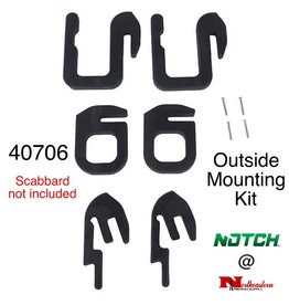 NOTCH Chainsaw / Bucket Scabbard outside mounting kit - Only