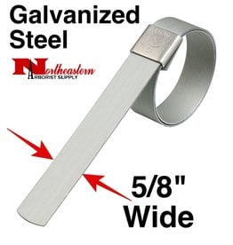 DIXON Galvanized Carbon Steel Center Punch Clamp 5/8" wide x 1+1/4" diameter