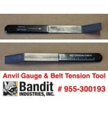 Bandit® Parts Anvil Gauge & Belt Tension Tool Drum Models 280/254/255/1590/1850/1890 18XP 19XP, 955-300193