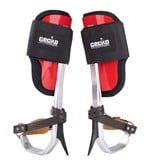 GECKO® Lightweight aluminum climbers with comfortable padded fiberglass cuffs and Velcro® straps