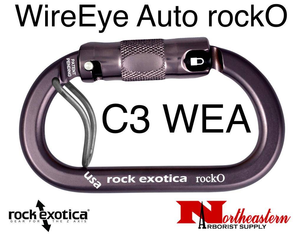 Rock Exotica Carabiner, rockO WireEye Auto-Lock