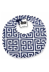 Mud Pie Mud Pie Navy Greek Key Bib