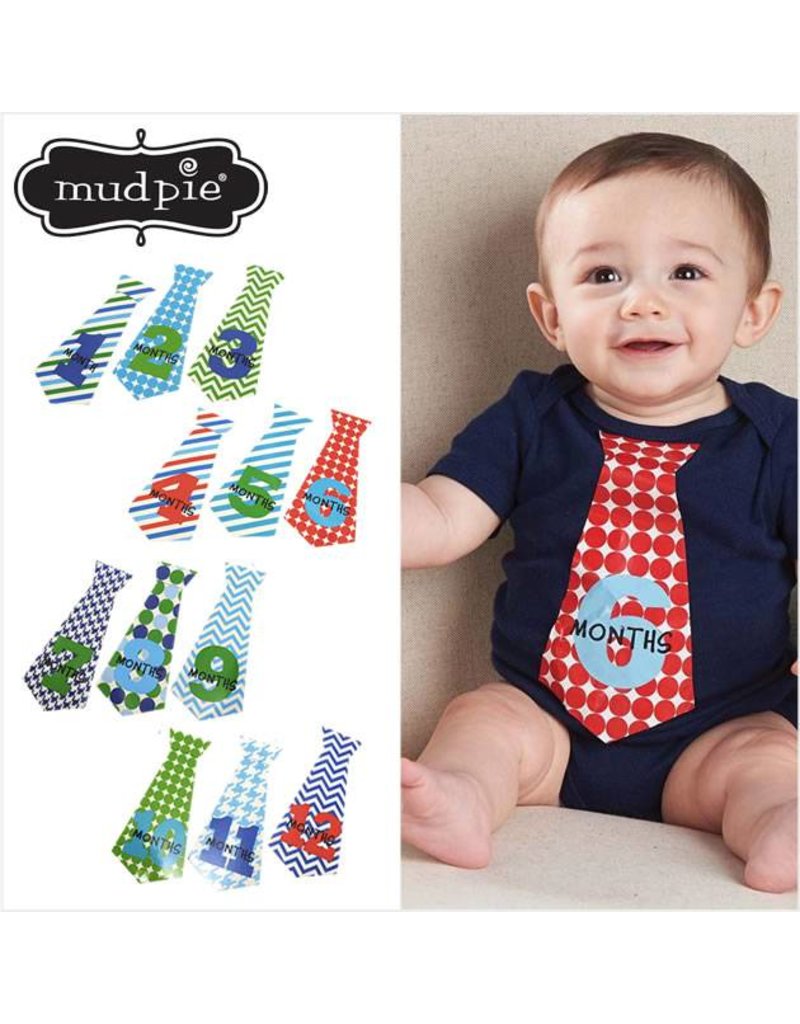 Mud Pie Mud Pie Boy Milestone Tie Stickers