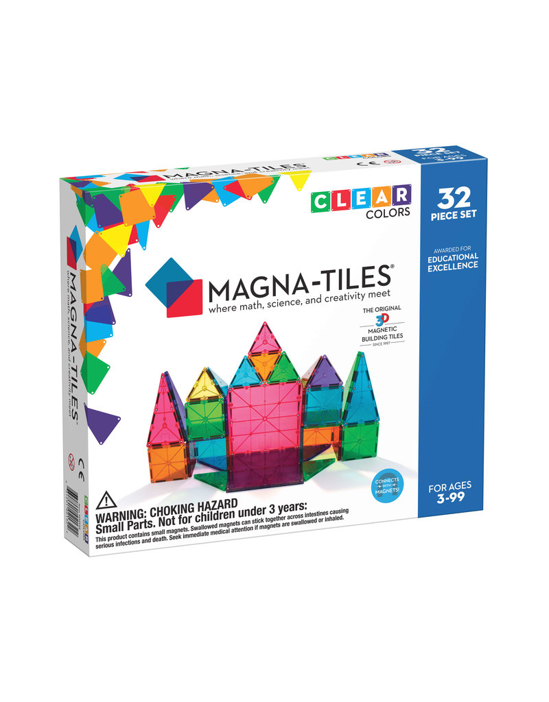 MagnaTiles Magna-Tiles Clear Colors 32pc Set