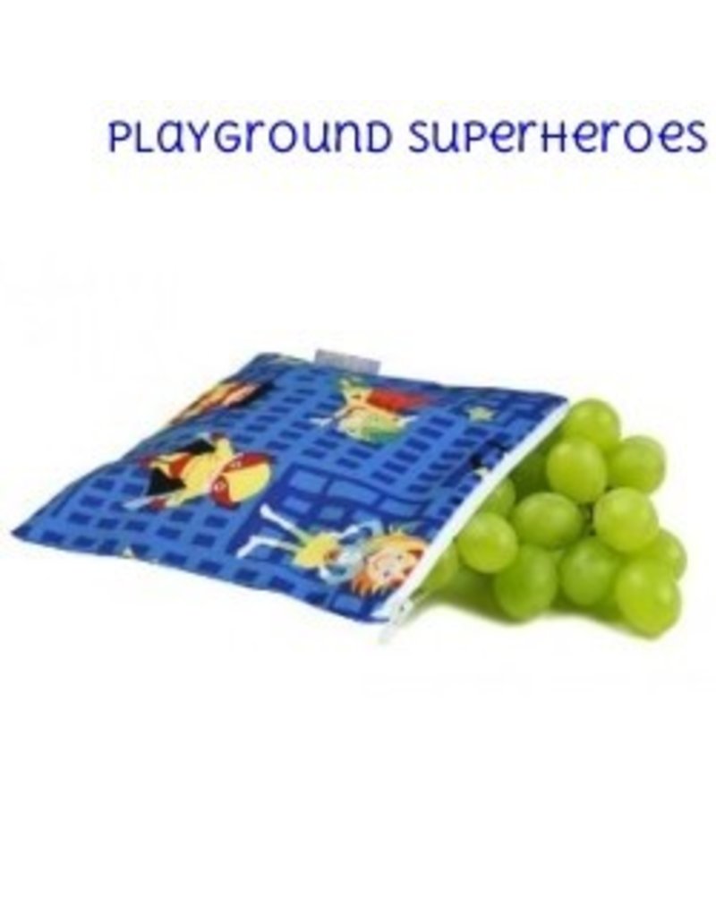 Itzy Ritzy Itzy Ritzy Mini Snack Bag- Playground Superheroes