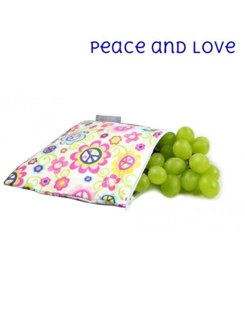 Itzy Ritzy Itzy Ritzy Snack Bag- Peace & Love