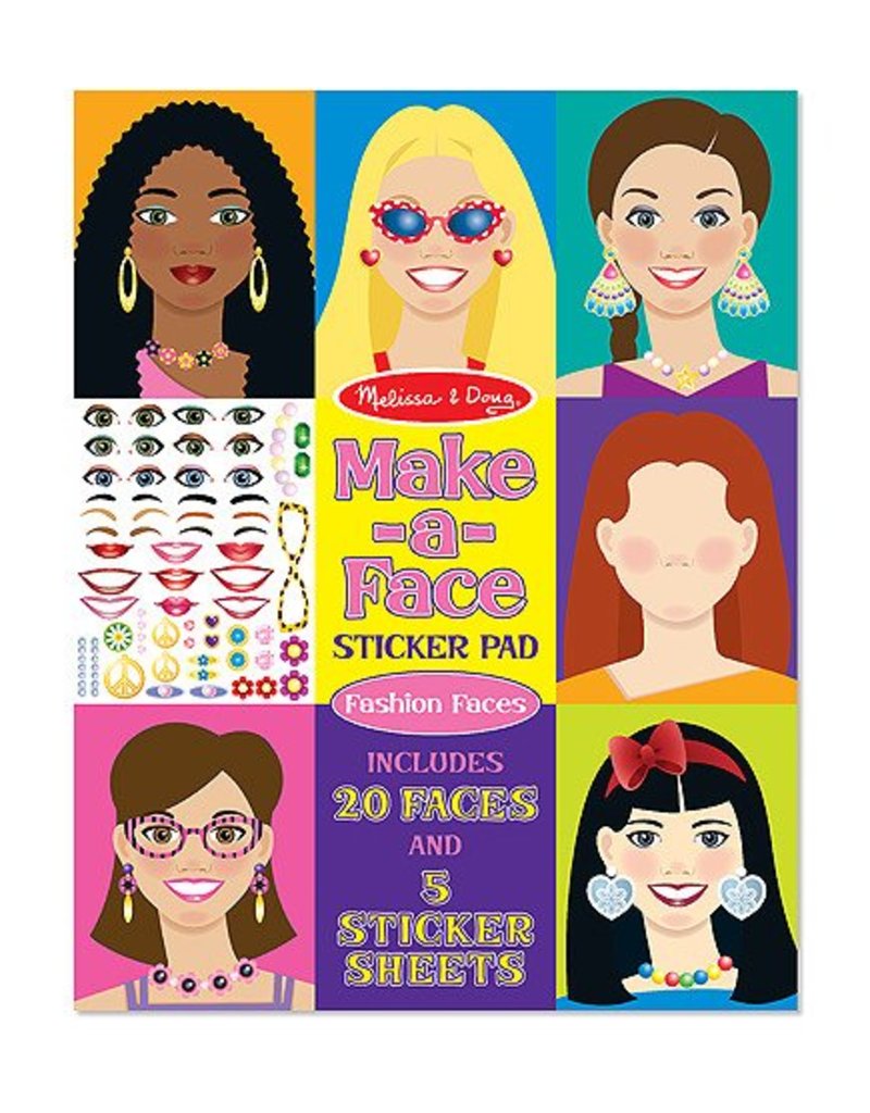 Melissa and Doug Melissa & Doug Sticker Pad- Make a Face Fashion